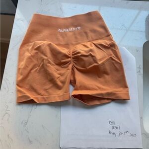 Alphalete Amplify Shorts Light Orange XS